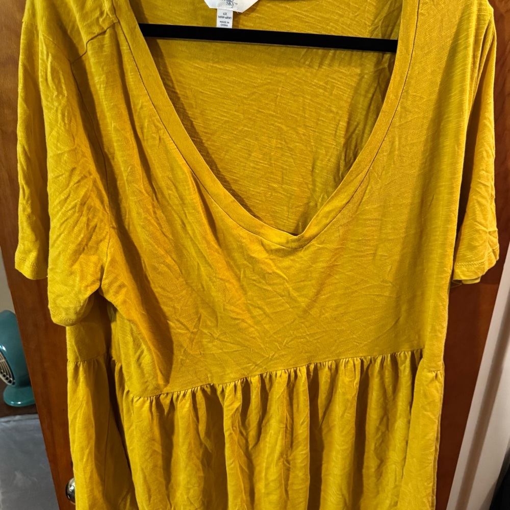 Terra & Sky Yellow Women's Top